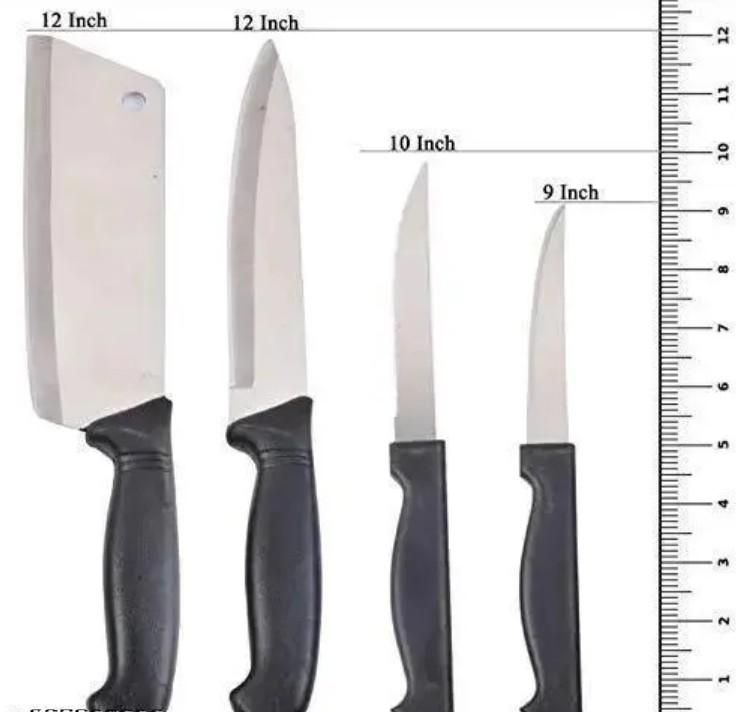 Wooden Chopping Board + 5-Piece Knife Set